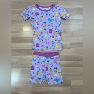 Short sleeves/pants tea party print (Two piece)